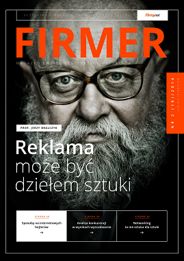 Prof. Jerzy Bralczyk na okładce magazynu FIRMER
