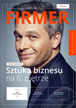 Michał Żebrowski na okładce magazynu FIRMER